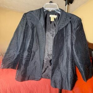 Coldwater Creek Textured Black Blazer